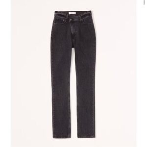 Abercrombie & fitch cross waist 90s straight ultra high rise jeans size 4
